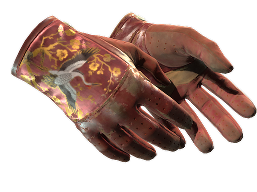 ★ Driver Gloves | Brocade Crane (Battle-Scarred)