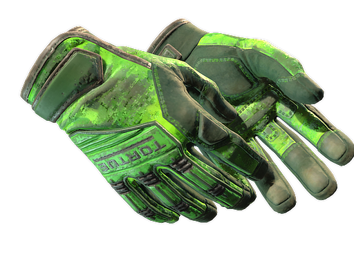 ★ Specialist Gloves | Lime Polycam (Battle-Scarred)