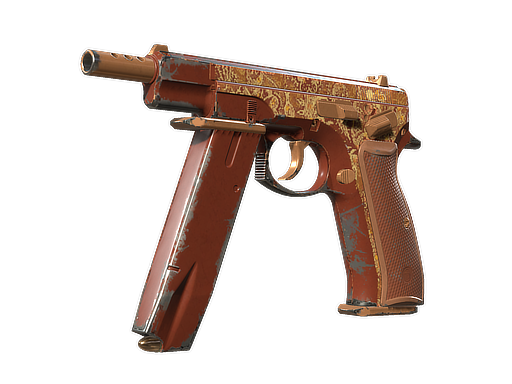 CZ75-Auto | Honey Paisley (Well-Worn)