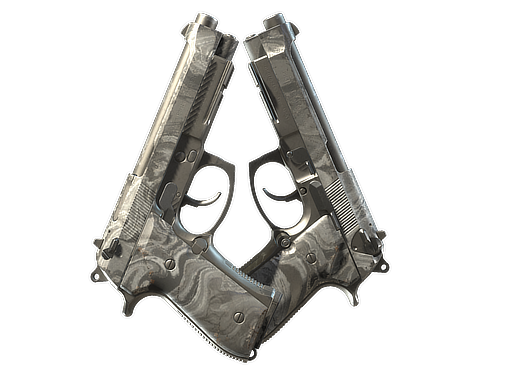 Dual Berettas | Silver Pour (Field-Tested)