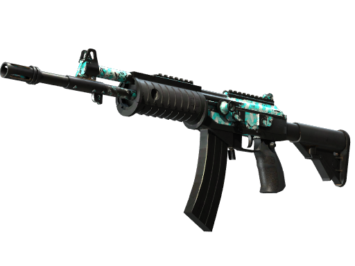 Galil AR | Aqua Terrace (Battle-Scarred)