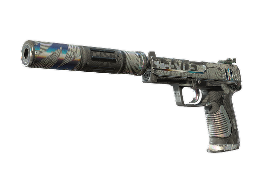 USP-S | Spiral Glitch (Battle-Scarred)